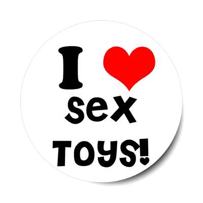 i love sex toys sticker