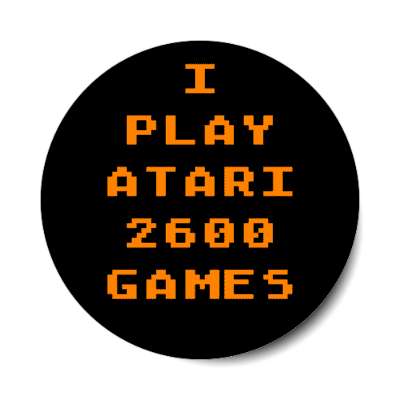 i play atari 2600 games sticker