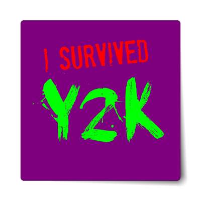 i survived y2k sticker