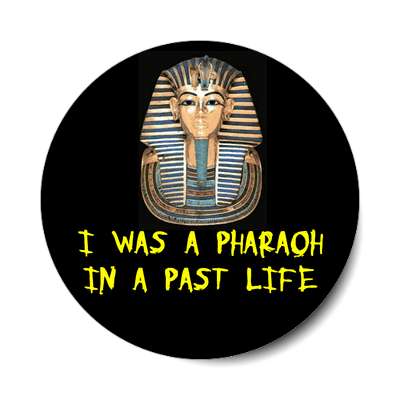 i was a pharaoh in a past life sticker