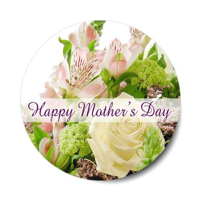 light flowers happy mothers day sticker