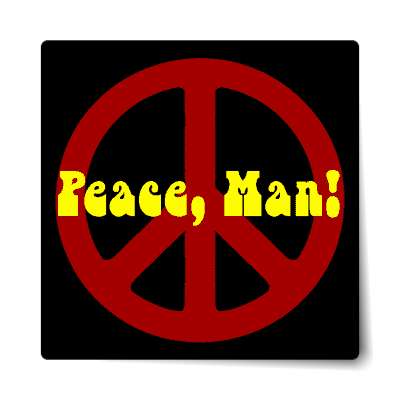 peace man sticker