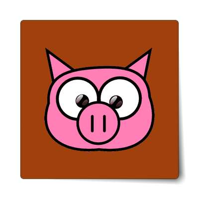 pig cartoon cute animal sticker