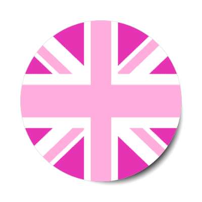 pink jack flag sticker