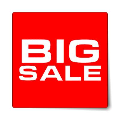 pricetag big sale sticker