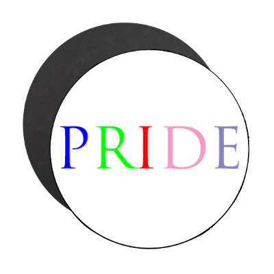 pride white magnet