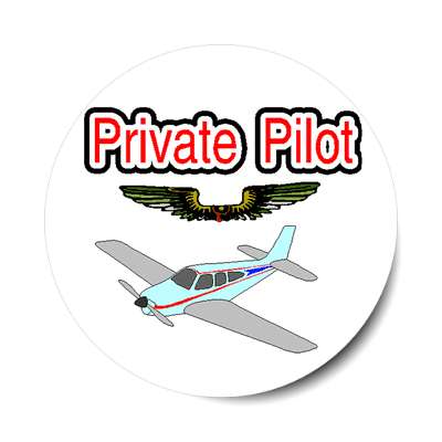 private pilot sticker