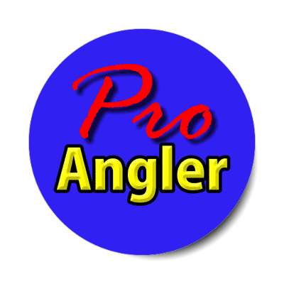 pro angler sticker