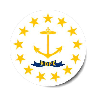 rhode island state flag usa stickers, magnet
