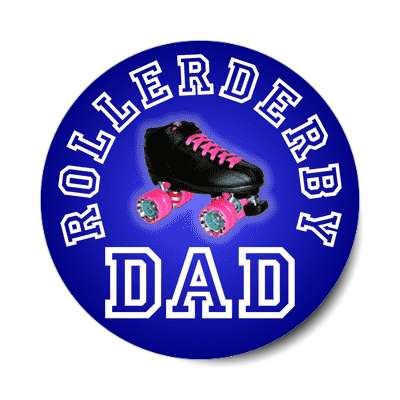 rollerderby dad sticker