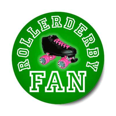 rollerderby fan sticker