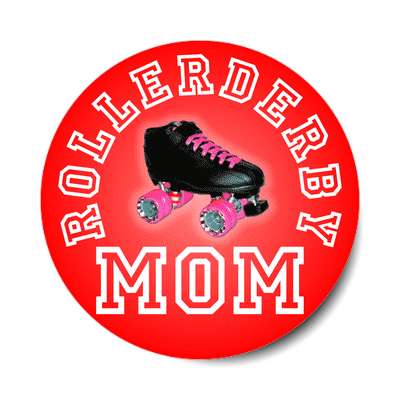 rollerderby mom sticker