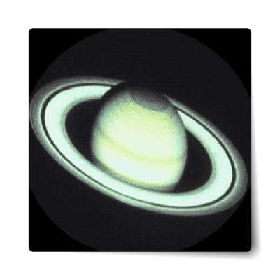 saturn rings sixth planet from sun sticker