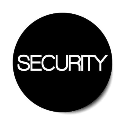 security classic black sticker
