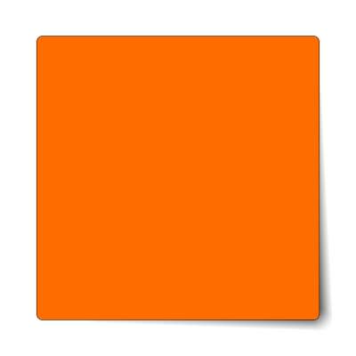 solid orange sticker