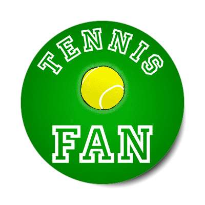 tennis fan sticker