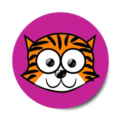 tiger cartoon cute animal sticker
