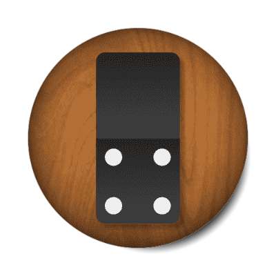 top blank bottom four domino piece stickers, magnet
