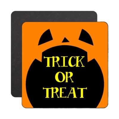 trick or treat pumpkin magnet