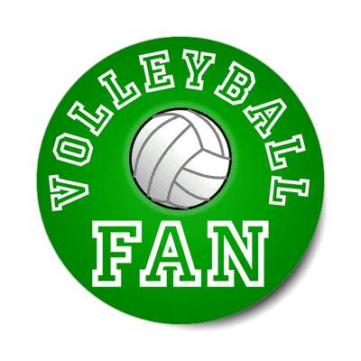 volleyball fan sticker
