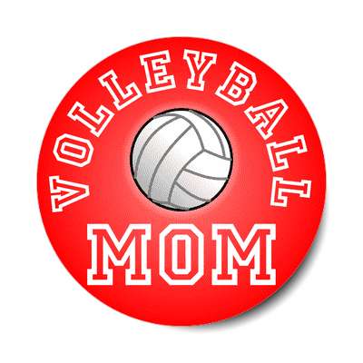volleyball mom sticker