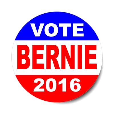 vote bernie 2016 classic red white blue sticker