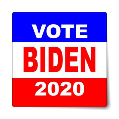 vote biden 2020 classic red white blue sticker