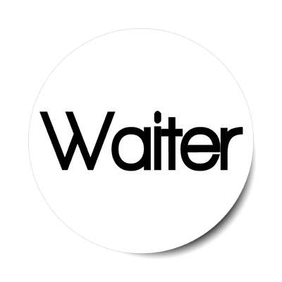 waiter sticker