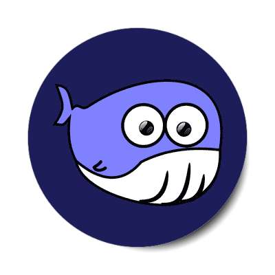 whale cartoon cute animal sticker