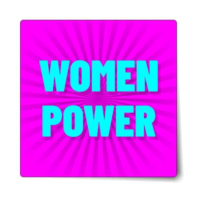 women power rays magenta sticker