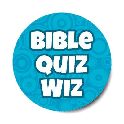 bible quiz wiz fun rhyme blue stickers, magnet