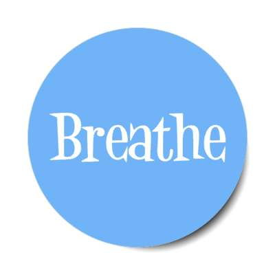 breathe yoga encouragement stickers, magnet