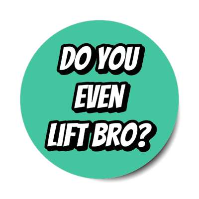 do you even lift bro stickers, magnet
