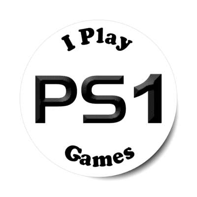 i play ps1 games playstation one stickers, magnet