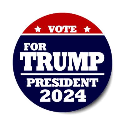 vote for trump president 2024 stickers, magnet