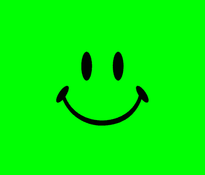 Smile Classic Green Fun Smile Stickers, Magnet | Wacky Print