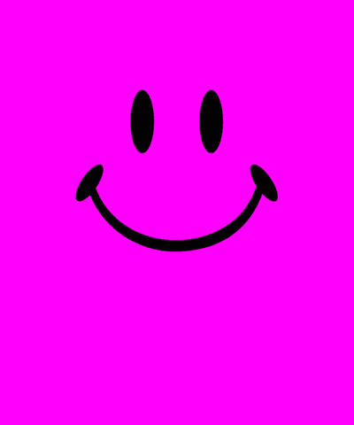 Magenta Smile Face Classic Awesome Fun Stickers, Magnet | Wacky Print