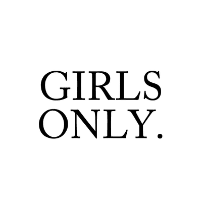 Girls Only Stickers, Magnet | Wacky Print