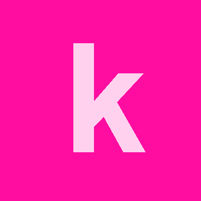 Letter K Lowercase Hot Pink Stickers, Magnet