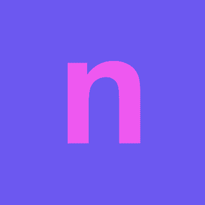 n.nyanページ（マ） Letter N Lowercase Purple Magenta Stickers, Magnet | Wacky Print