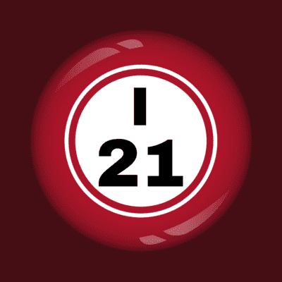 Number 21' Sticker