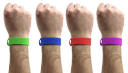 custom soft plastic pvc wristbands