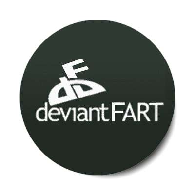 deviantfart sticker parody parodies funny sayings hilarious corporate logo mockery