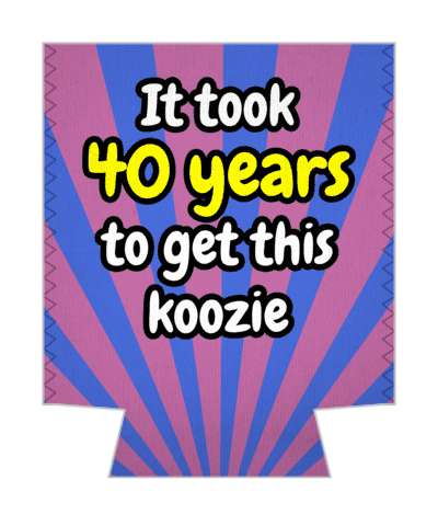 40th birthday it took 40 years to get this button rays stickers, magnet