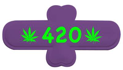 420 marijuana leaf four twenty stickers, magnet