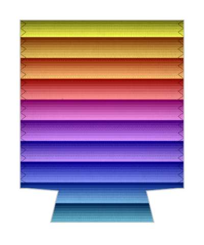 8bit rainbow gradient pixel art stickers, magnet