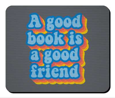 a good book is a good friend colorful stickers, magnet