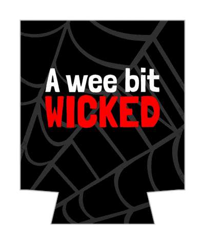 a wee bit wicked spider web stickers, magnet