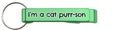 adorable im a cat purrson stickers, magnet