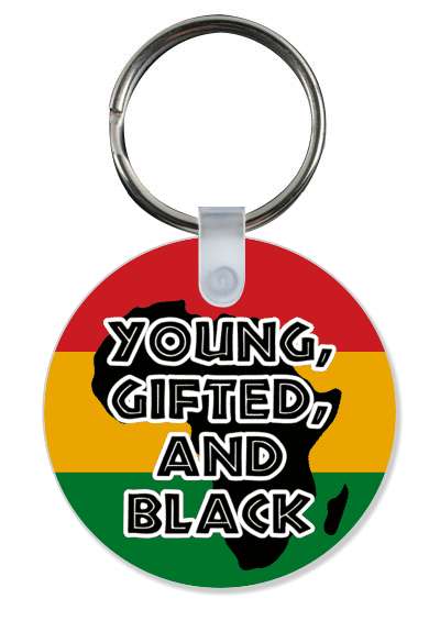 africa country silhouette pan african flag colors young gifted and black stickers, magnet
